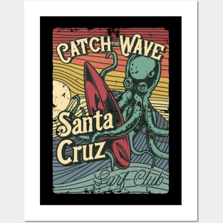 Santa Cruz - Catch the Wave Octopus Posters and Art